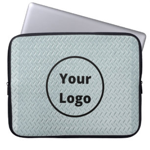 Housse Pour Ordinateur Portable Impression en métal gris logo personnalisé