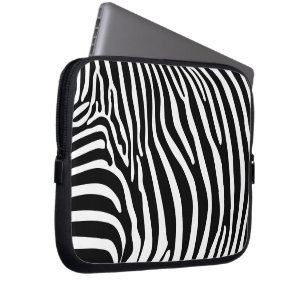Housse Pour Ordinateur Portable Imprimé animalier zèbre