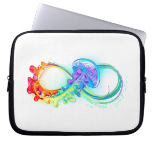 Housse Pour Ordinateur Portable Infinity avec Rainbow Jellyfish