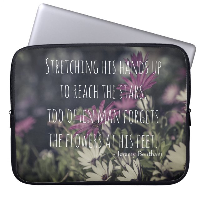Housse Pour Ordinateur Portable Inspiring Jeremy Bentham Quote (Devant)