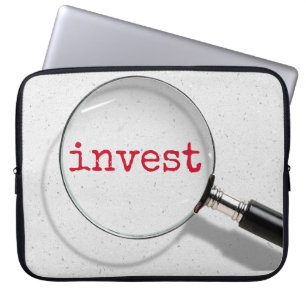 Housse Pour Ordinateur Portable Investir Du Texte Sous Le Verre De Raifort