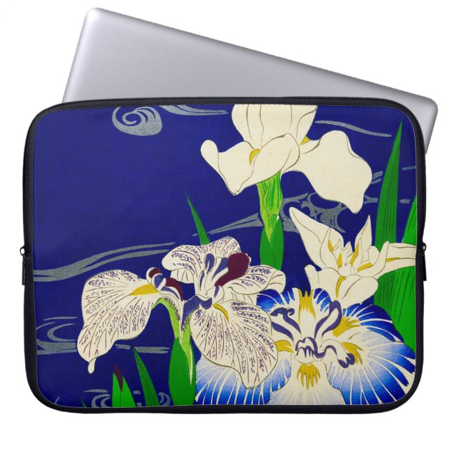 Housse Pour Ordinateur Portable Iris bleu (Devant)