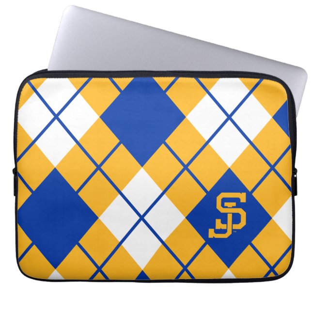 Housse Pour Ordinateur Portable Jacquard de Spartans d'état de San Jose (Devant)