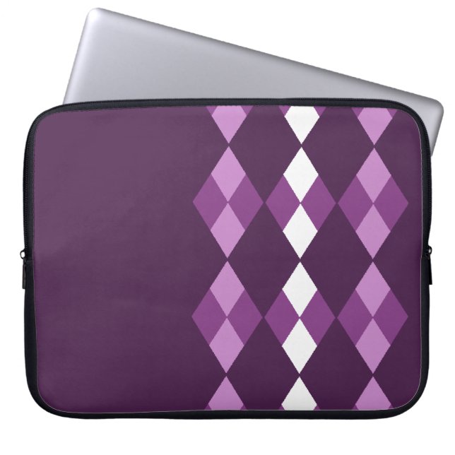 Housse Pour Ordinateur Portable Jacquard pourpre (Devant)