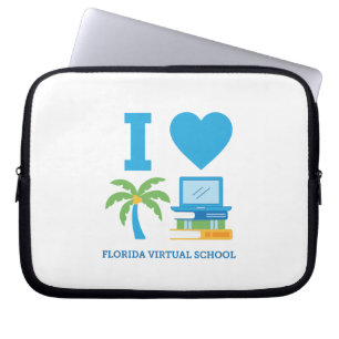 Housse Pour Ordinateur Portable J'aime Floride Virtual School Laptop Sleeve