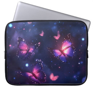 Housse Pour Ordinateur Portable Jardin de papillons de nuit céleste