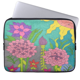 Housse Pour Ordinateur Portable Jardin fleuri du printemps