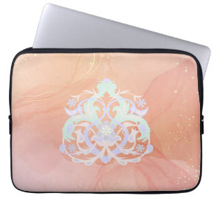 Housse Pour Ordinateur Portable Jardin Pastel de Murmures – Floral Élevatoire