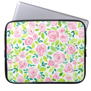 Housse Pour Ordinateur Portable Jardin rose