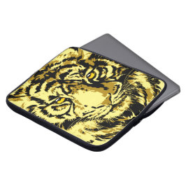 Housse Pour Ordinateur Portable Jaune tigre | Coque d'ordinateur portable beige Ti