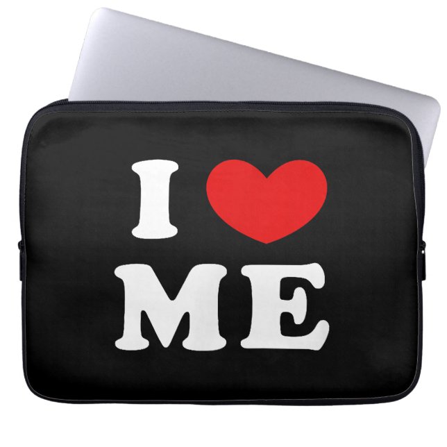 HOUSSE POUR ORDINATEUR PORTABLE JE M'AIME (Devant)