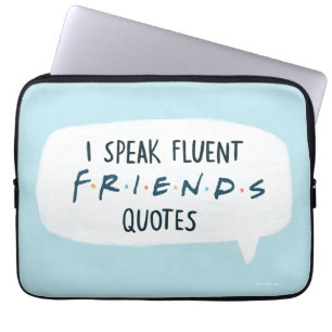 Housse Pour Ordinateur Portable Je parle couramment les citations FRIENDS™