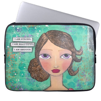 Housse Pour Ordinateur Portable Je Suis Assez ! Pochette Ordinateur Portable