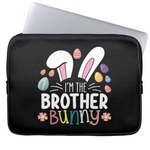 Housse Pour Ordinateur Portable Je suis le lapin frère Pâques famille tenue coordo