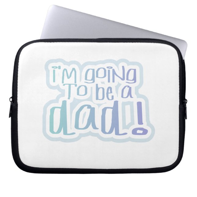 Housse Pour Ordinateur Portable Je vais être un cadeau papa (Devant)