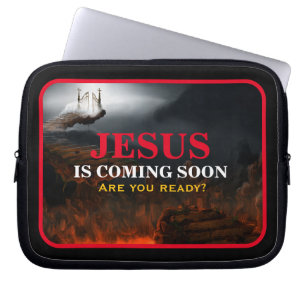 HOUSSE POUR ORDINATEUR PORTABLE JÉSUS ARRIVE BIENTÔT