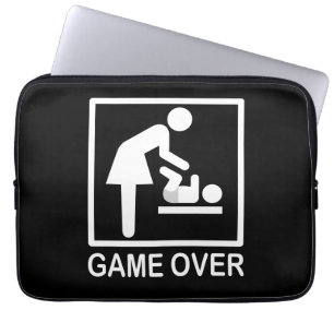 Housse Pour Ordinateur Portable Jeu sur maman Drôle Pictogramme