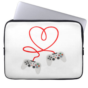 Housse Pour Ordinateur Portable Jeu Vidéo Valentines Jour T-Shirt Avec Contrôleur