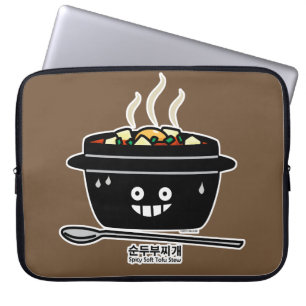 Housse Pour Ordinateur Portable Jjigae doux épicés coréens de Sundubu de soupe 