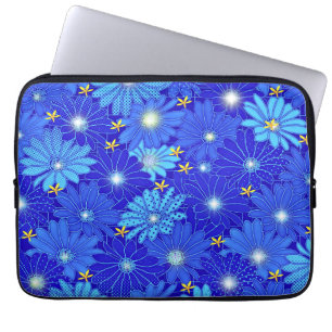 Housse Pour Ordinateur Portable Joli Motif Blue Daisy