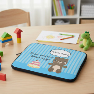 Housse Pour Ordinateur Portable Jolie Teddy Bear Kids Funny Plaisanterie