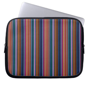 Housse Pour Ordinateur Portable Jolies rayures colorées rétro