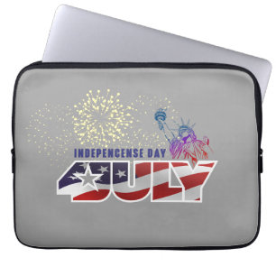 Housse Pour Ordinateur Portable Jour de l'indépendance 13 pouces
