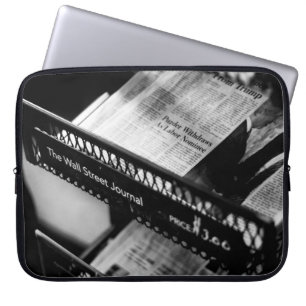 HOUSSE POUR ORDINATEUR PORTABLE JOURNAUX SUR LE WALL STREET JOURNAL RACK