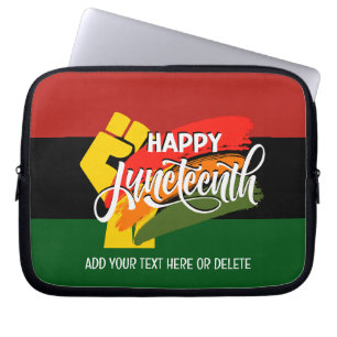 Housse Pour Ordinateur Portable Joyeux Juneteenth panafricain