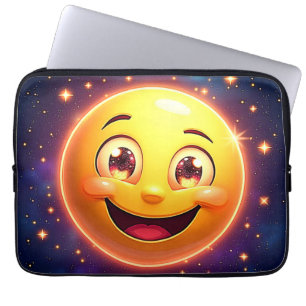 Housse Pour Ordinateur Portable Joyeux oeil cosmique Emoji