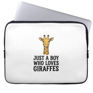 Housse Pour Ordinateur Portable Juste un garçon qui aime les girafes T-shirt giraf