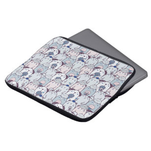 Housse Pour Ordinateur Portable Kawaii Animaux et crème glacée