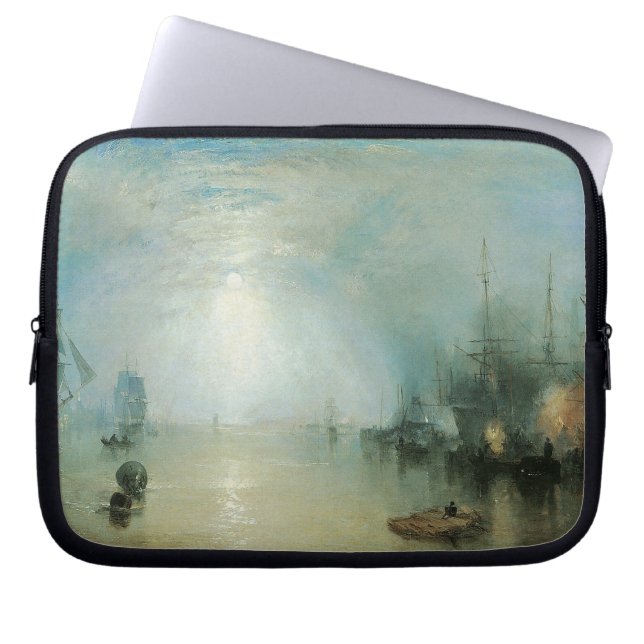Housse Pour Ordinateur Portable Keelmen Height Coals, Lune par Joseph Turner (Devant)
