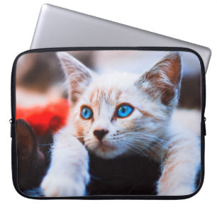 Housse Pour Ordinateur Portable Kitten Blue Oyed adorable chat mignon