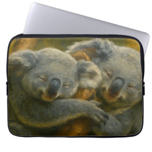 Housse Pour Ordinateur Portable Koala Embrace - Tender Wildlife Moment
