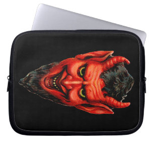 Housse Pour Ordinateur Portable Krampus de broyage vintage