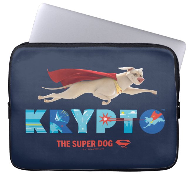 Housse Pour Ordinateur Portable Krypto Le Super Chien (Devant)