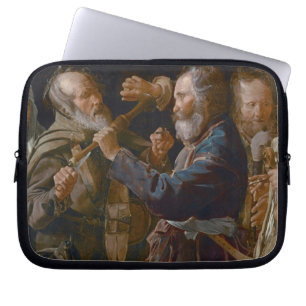 Housse Pour Ordinateur Portable La bagarre des mendiants, c.1625-30 (huile sur la