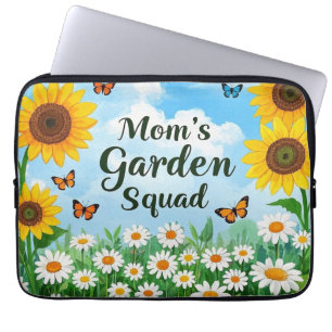 Housse Pour Ordinateur Portable La brigade des jardins de maman Fleurs de soleil m