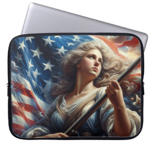 Housse Pour Ordinateur Portable La Dame De La Liberté - L'Art Patriotique