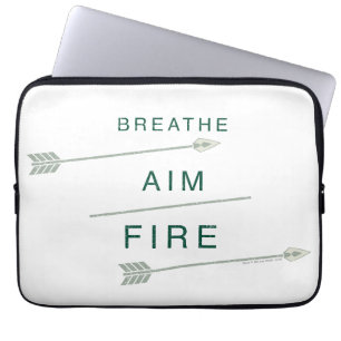 Housse Pour Ordinateur Portable La flèche respirent le feu de but