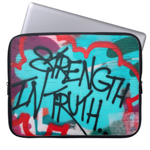 Housse Pour Ordinateur Portable La force dans la vérité graffiti