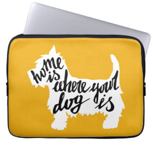 Housse Pour Ordinateur Portable La maison est où votre chien est
