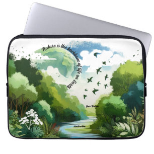 Housse Pour Ordinateur Portable La nature est la colonne vertébrale de la vie sur