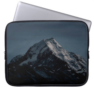 HOUSSE POUR ORDINATEUR PORTABLE LA NEIGE COUVERT LA MONTAGNE PENDANT LA NUIT
