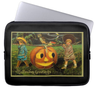 Housse Pour Ordinateur Portable La Nuit de la récolte des citrouilles d'Halloween