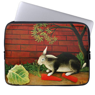 Housse Pour Ordinateur Portable La peinture d'Henri Rousseau, Rabbit,