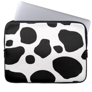 HOUSSE POUR ORDINATEUR PORTABLE LA VACHE BLANCHE NOIRE REPÈRE LE POSTER DE ANIMAL
