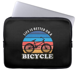 Housse Pour Ordinateur Portable La Vie Est Mieux À Vélo