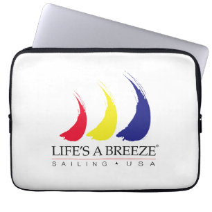 Housse Pour Ordinateur Portable La vie est un Breeze®_Paint-The-Wind Splashy Sails